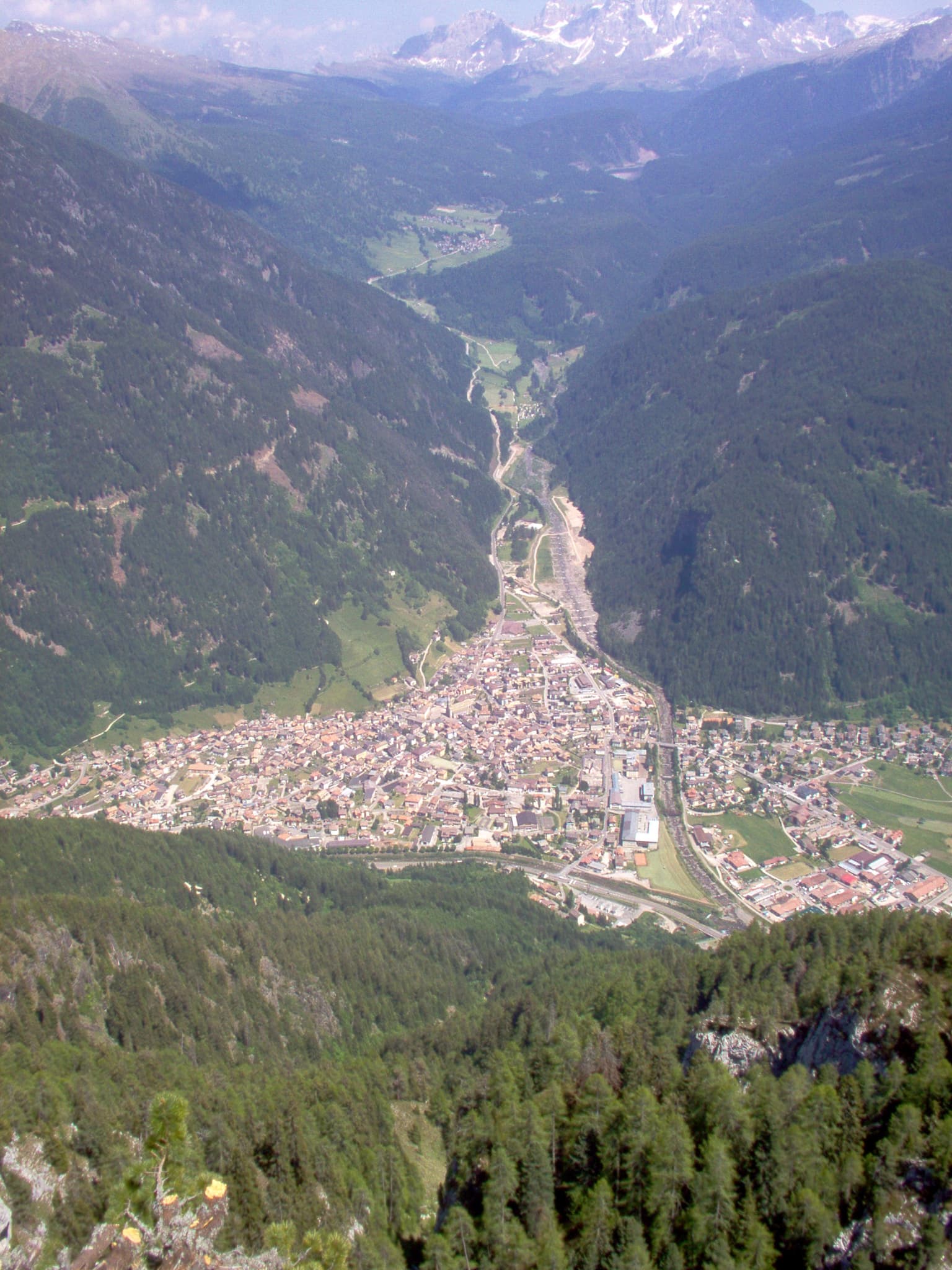 Il paese di Predazzo in Val di Fiemme