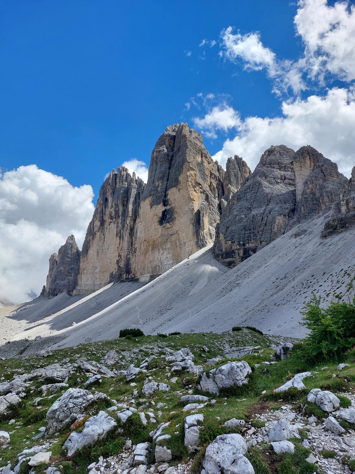 Le Tre Cime di Lavaredo dal versante sud